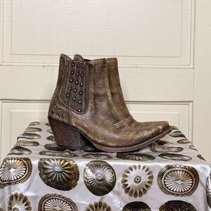 Ariat Brown Ankle Boots with Studded Detail